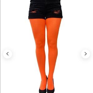 Orange Neon Tights NWT